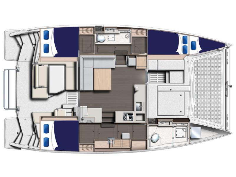Book yachts online - catamaran - Moorings 4000/3 - Moorings 4000/3 (2018) - rent