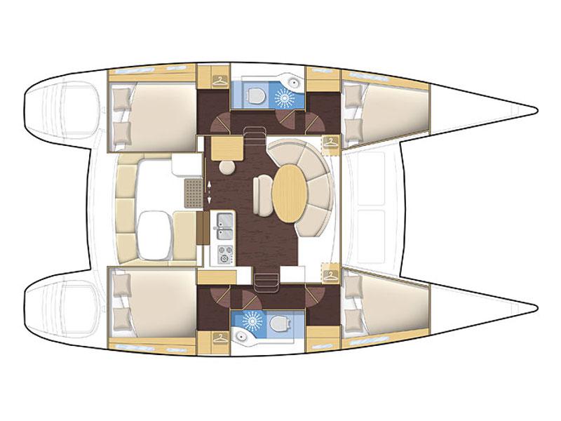 Book yachts online - catamaran - Lagoon 380 - L380-19-P - rent