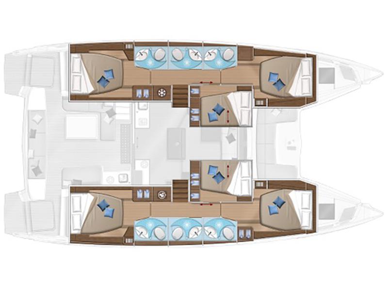 Book yachts online - catamaran - Lagoon 50 - L50-19 - rent