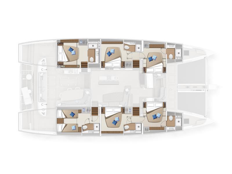 Book yachts online - catamaran - Lagoon Sixty 5 - WHITE CAPS - rent
