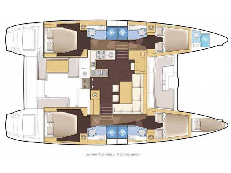 Book yachts online - catamaran - Lagoon 46 - PERGISOS - rent