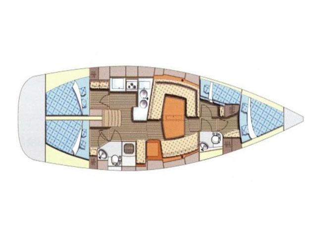 Book yachts online - sailboat - Elan 434 Impression - Jordan (sails 2015) - rent
