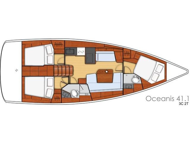 Book yachts online - sailboat - Oceanis 41.1 - White Pearl - rent