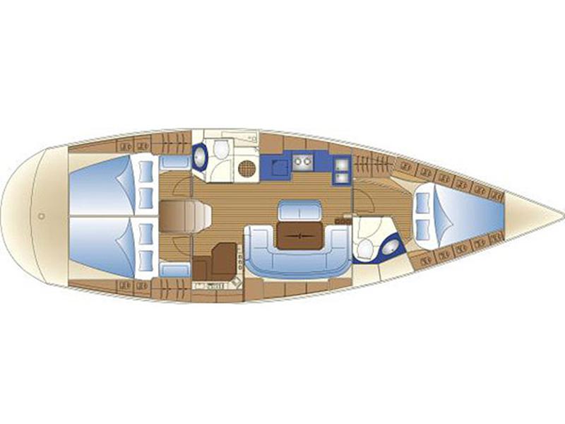 Book yachts online - sailboat - Bavaria 42 Cruiser - Santa Maria - rent