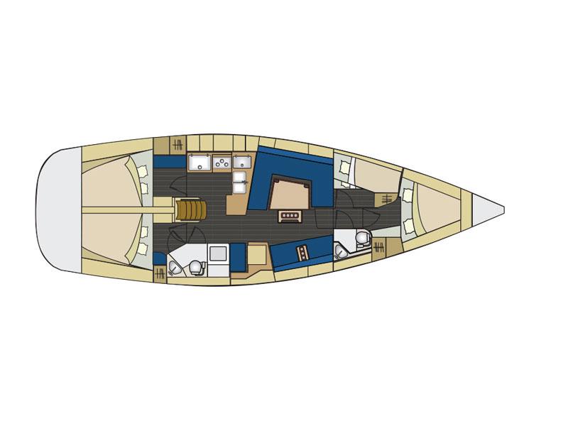 Book yachts online - sailboat - Elan 444 Impression - Okea Iris - rent