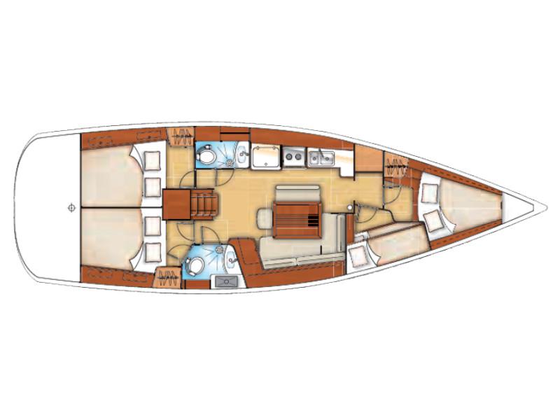 Book yachts online - sailboat - Oceanis 43 - High Five - rent