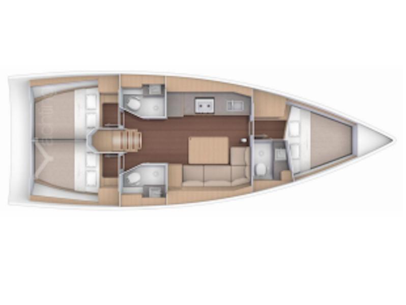 Book yachts online - sailboat - Dufour 390 Grand Large - Nereide - rent