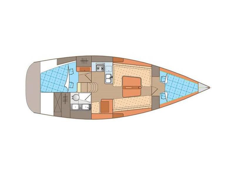 Book yachts online - sailboat - Elan 340 - Four Winds - rent