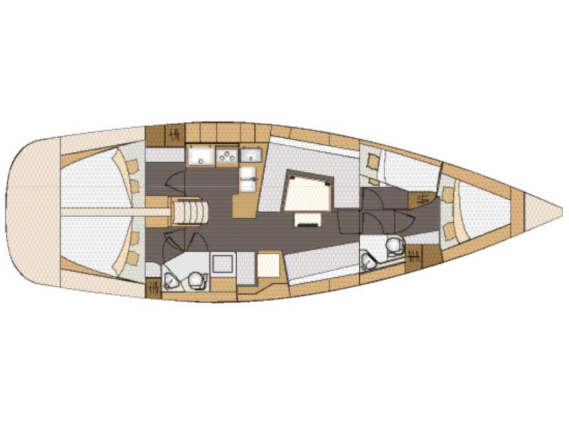 Book yachts online - sailboat - Elan 45 Impression - 4 cabin version - Vera - rent