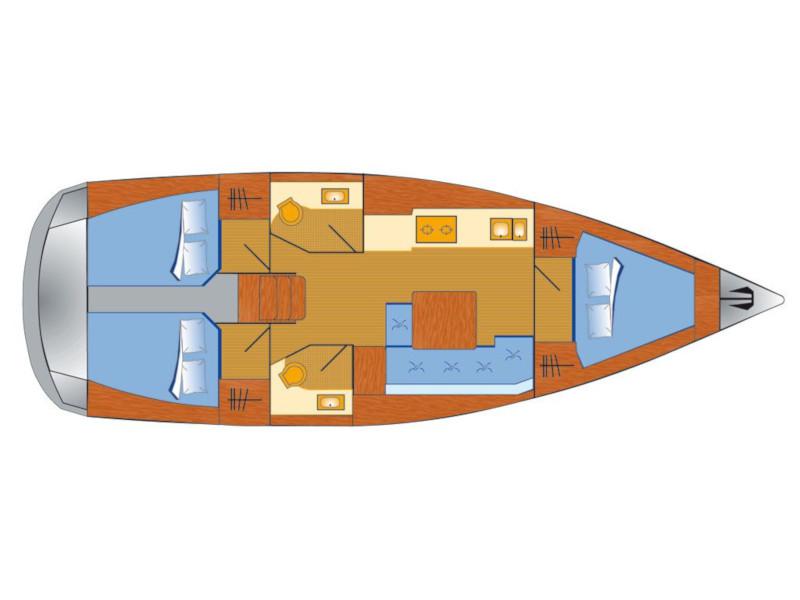 Book yachts online - sailboat - Dufour 382 Grand Large - 3 cab - Henry - rent