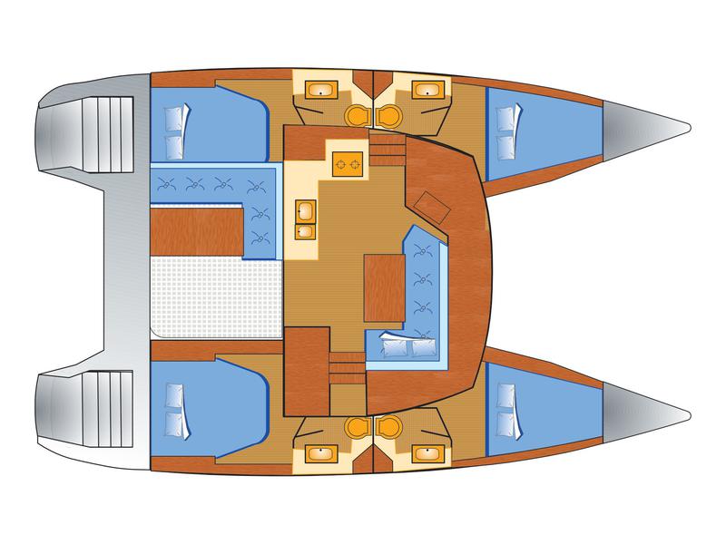 Book yachts online - catamaran - Lucia 40 - Leon - rent
