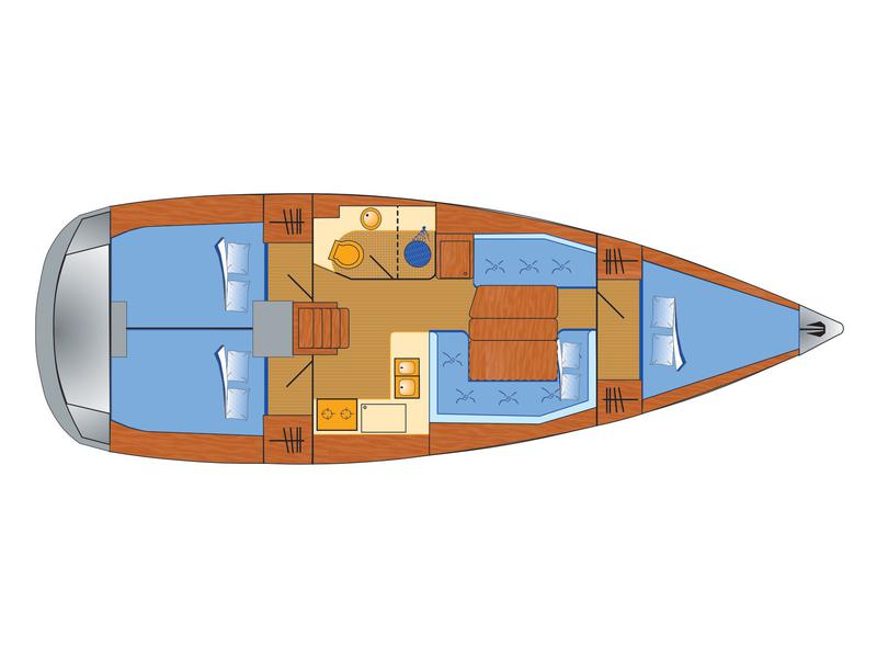 Book yachts online - sailboat - Sun Odyssey 389 - Sissi - rent