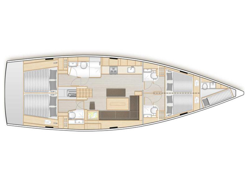 Book yachts online - sailboat - Hanse 508 - Planaria - A/C, Gen. 10kVA, Watermaker 160L/h, eWinch - rent