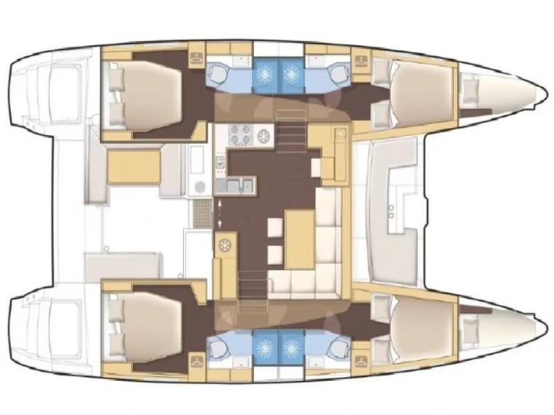 Book yachts online - catamaran - LAGOON  450F AMARE I / SKIPPERED ONLY / FREE STAND UP PADDLE / BOW CUSHIONS - Amare 1 - rent