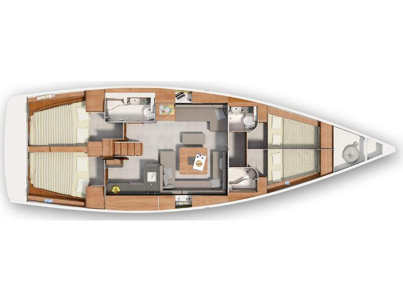 Book yachts online - sailboat - Hanse 455 - VICTORIA ONE - rent