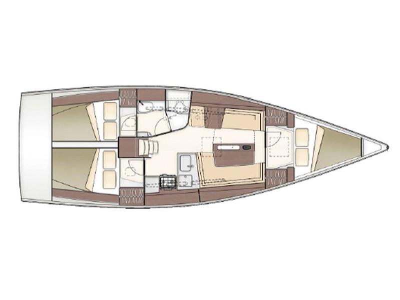 Book yachts online - sailboat - Dehler 38 - Eo-Lien - rent