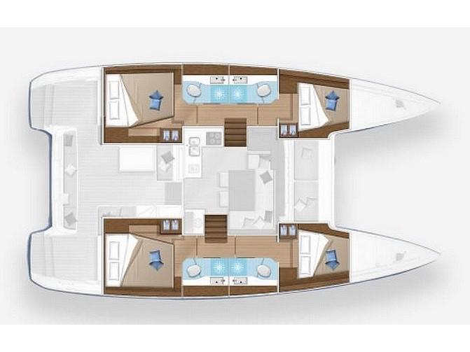 Book yachts online - catamaran - Lagoon 40 - Cotopaxi - rent