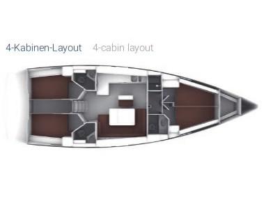 Book yachts online - sailboat - Bavaria Cruiser 46 - No Name - rent
