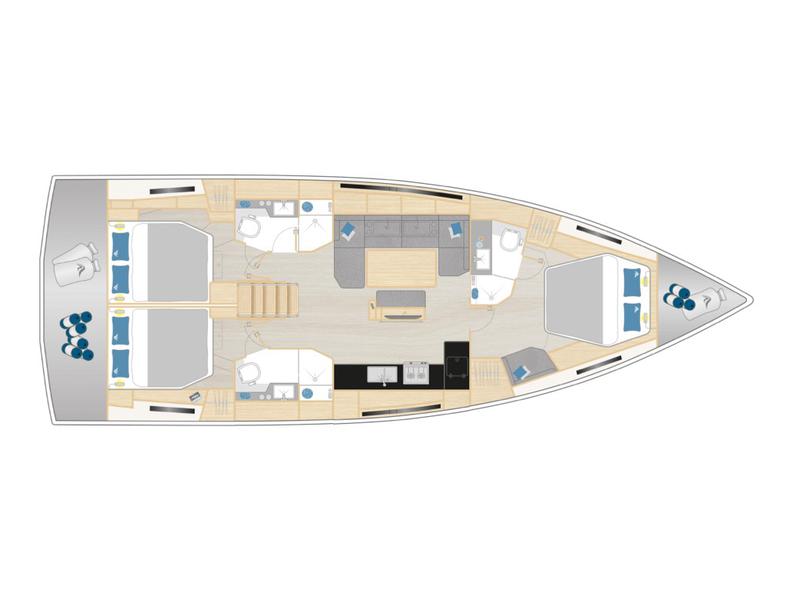 Book yachts online - sailboat - Hanse 460 - Infinity of Rainbows - rent