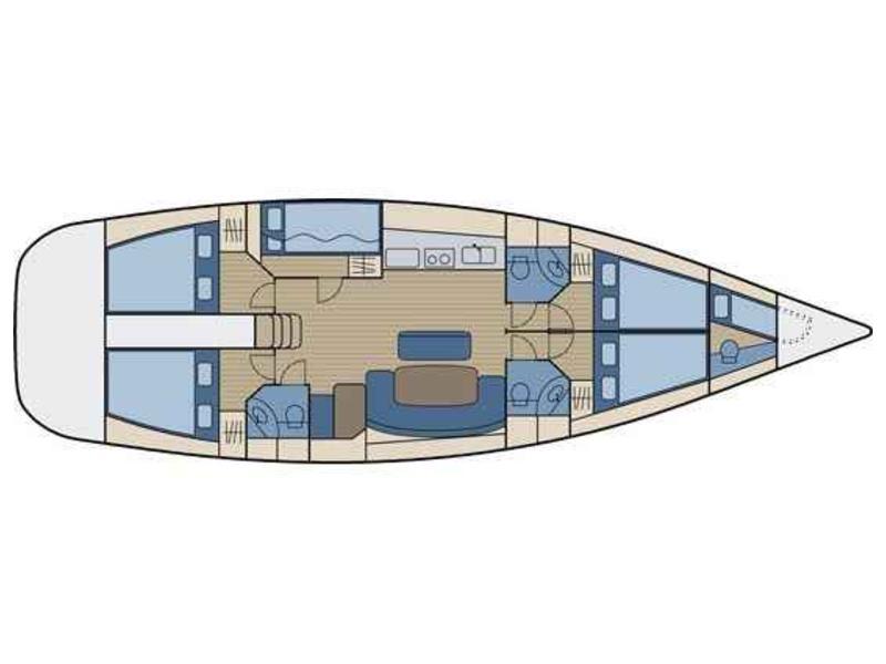 Book yachts online - sailboat - Cyclades 50.5 - Evangelia - rent