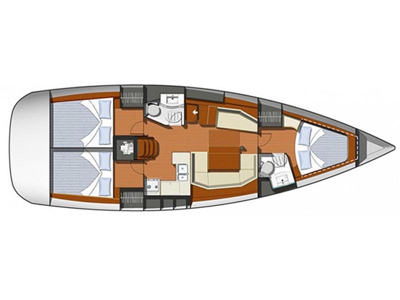 Book yachts online - sailboat - Sun Odyssey 42 i Performance - Waterproof - rent