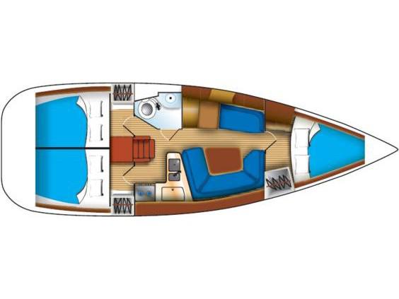 Book yachts online - sailboat - Sun Odyssey 35 - Natassa - rent