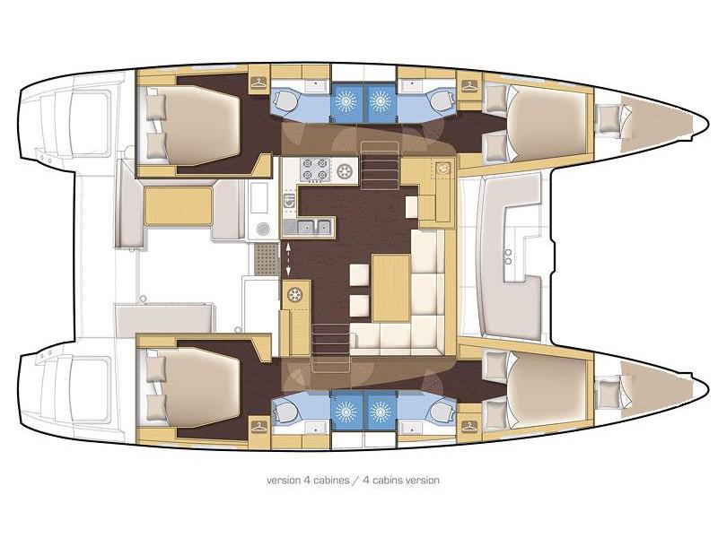 Book yachts online - catamaran - Lagoon 450 F - GREY GOOSE I - rent