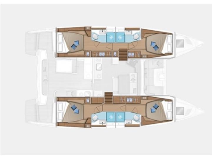 Book yachts online - catamaran - Lagoon 46 - Hydra - rent