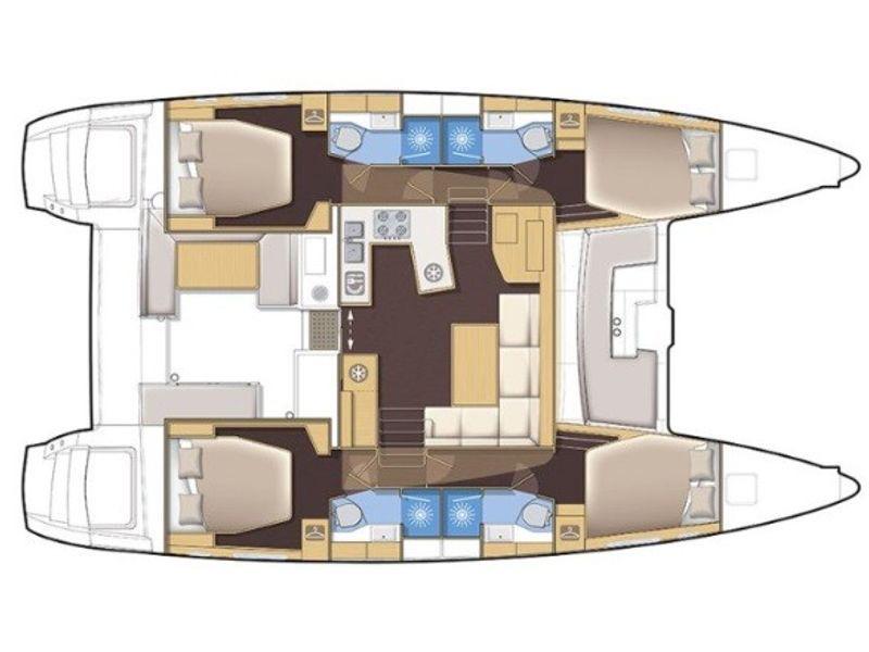 Book yachts online - catamaran - Lagoon 450  Fly - Xcape - rent
