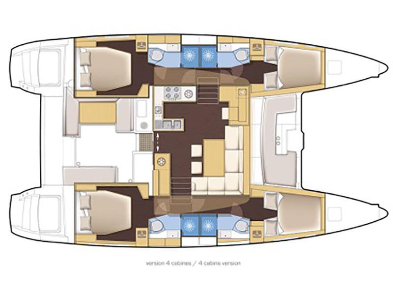 Book yachts online - catamaran - Lagoon 450 - Balok - rent