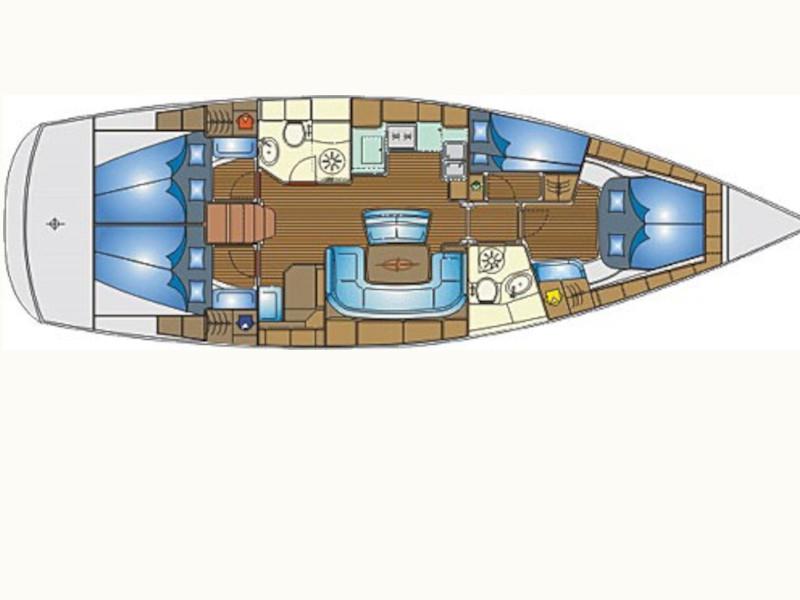 Book yachts online - sailboat - Bavaria 46 - Evita - rent