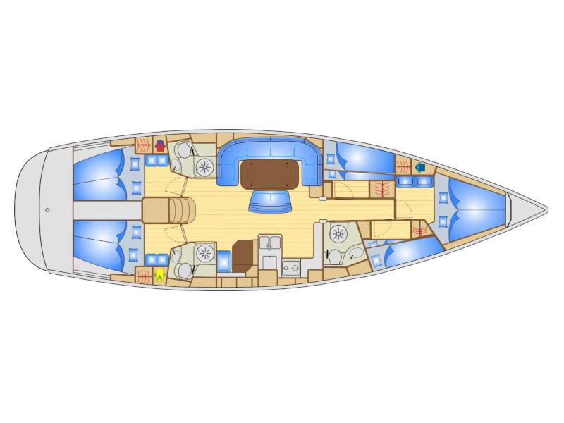 Book yachts online - sailboat - Bavaria 50 Cruiser - Taranis - rent