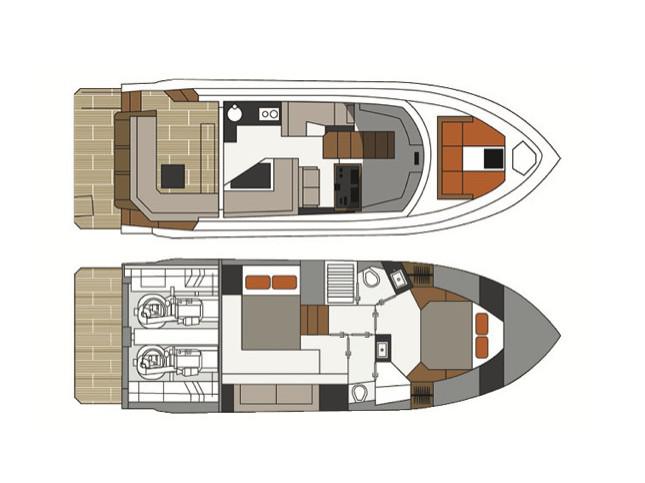 Book yachts online - motorboat - Cruisers 44 - GAP'S - rent