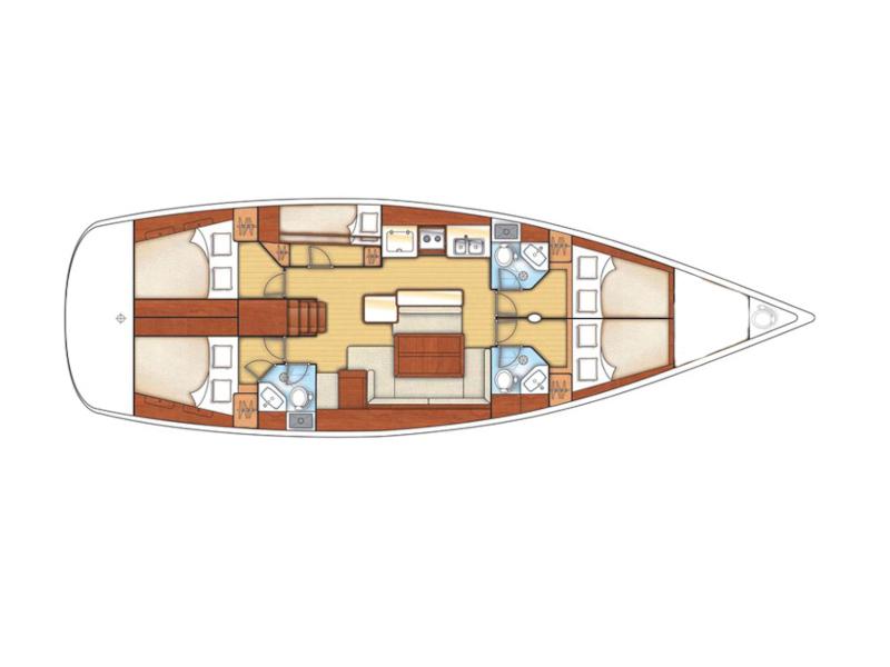 Book yachts online - sailboat - Oceanis 50 Family - EVITA I - rent