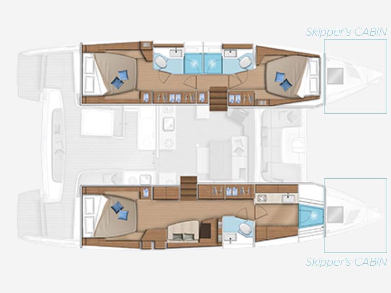 Book yachts online - catamaran - Lagoon 46 owner version - TATRY - rent