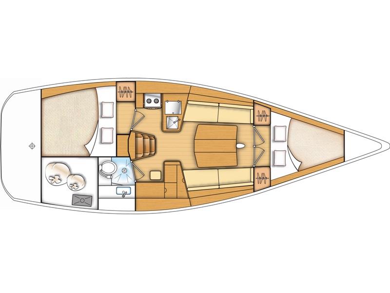 Book yachts online - sailboat - Beneteau First 35 - SELENE - rent