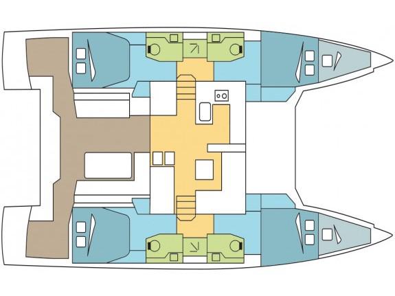 Book yachts online - catamaran - Nautitech 46 Fly - Daria II - rent