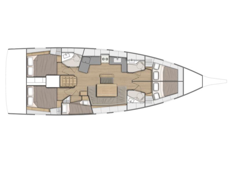 Book yachts online - sailboat - Oceanis 46.1 - KOS 46.7 - rent