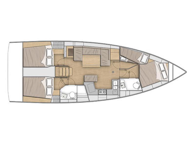 Book yachts online - sailboat - Oceanis 40.1 - KOS 40.6 - rent