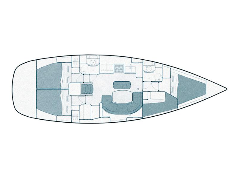 Book yachts online - sailboat - Oceanis Clipper 411 - Ana Maria - rent
