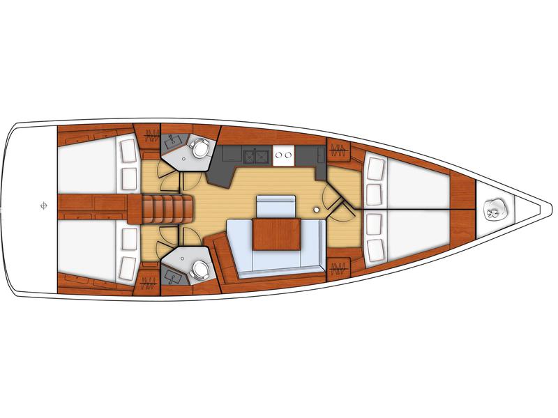 Book yachts online - sailboat - Oceanis 43 - OCEANIS 45 (2016) - LFK - rent