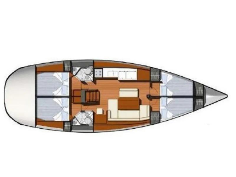 Book yachts online - sailboat - Sun Odyssey 44 i - SUN ODYSSEY 44i (2010) ANASTASIA - ATH - rent