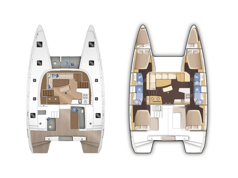 Book yachts online - catamaran - Lagoon 42 - Zoe - rent