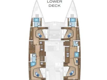 Book yachts online - catamaran - Lagoon 55 - Elegance line - NEW LAGOON 55 - rent