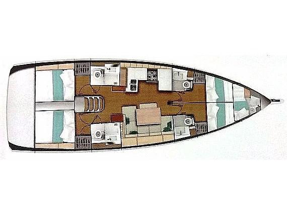 Book yachts online - sailboat - Sun Odyssey 490 4cab - ALKYON - rent