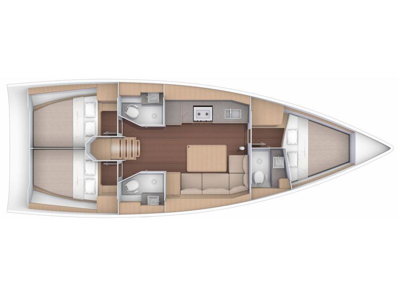 Book yachts online - sailboat - Dufour 390 (3 WC) - D390-23-L - rent