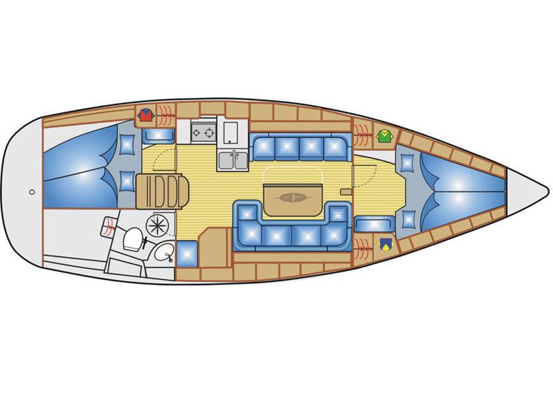 Book yachts online - sailboat - Bavaria 33 Cruiser - Cura - rent