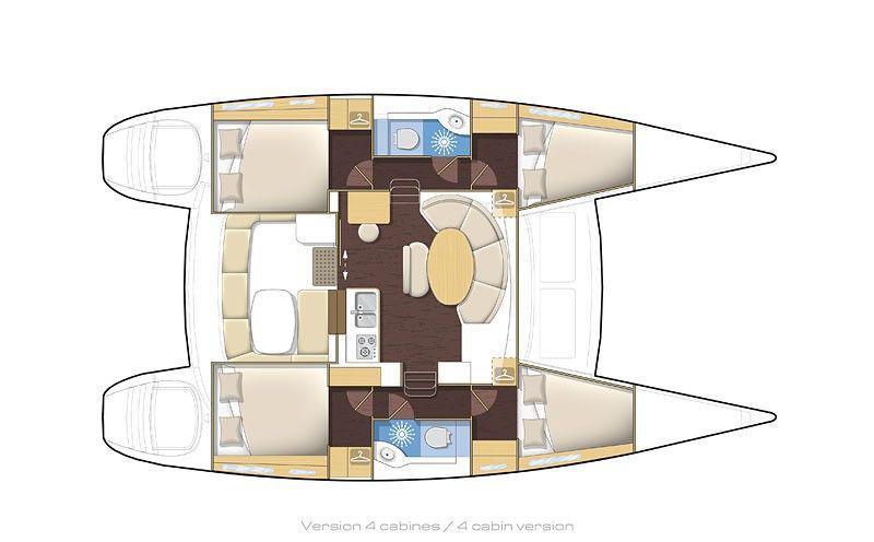 Book yachts online - catamaran - Lagoon 380 - Double Bubble - rent