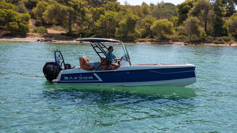 Book yachts online - motorboat - Saxdor 200 Pro Sport - Blue Notos - rent