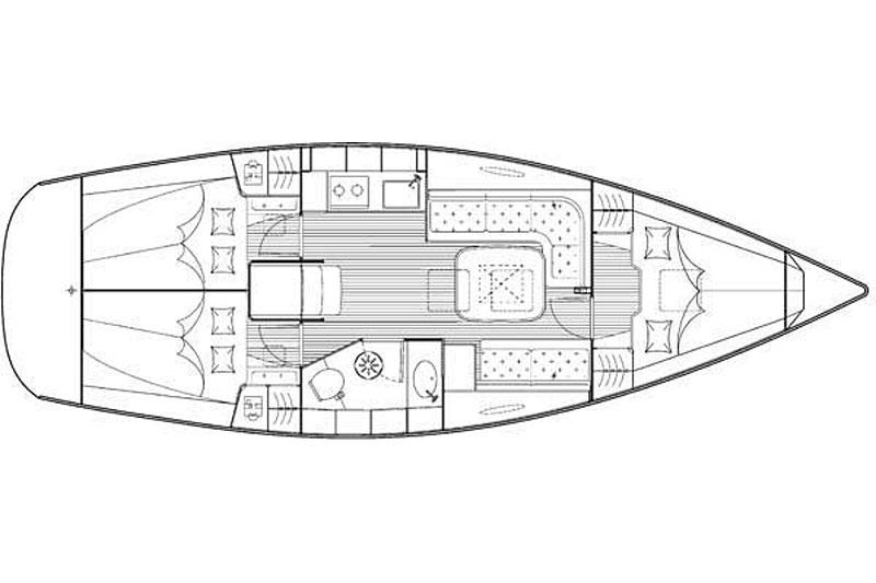 Book yachts online - False - Bavaria 35 Cruiser (3Cab) - Fortuna - rent